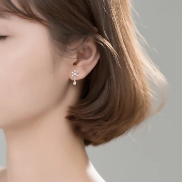 雪花滴鑽×蚊香盤U型耳夾.avif