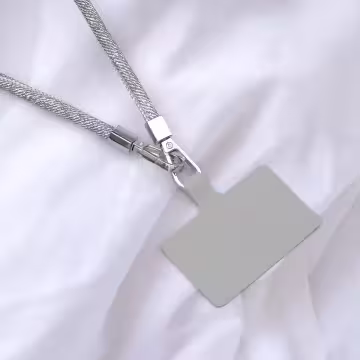 牛仔布繩×手機斜背雙勾掛繩×淺灰