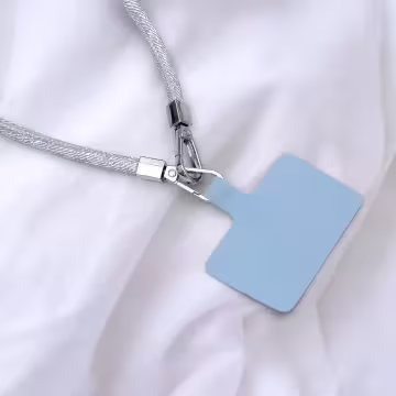 牛仔布繩×手機斜背雙勾掛繩×藍灰