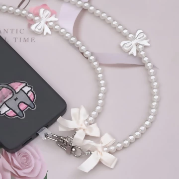 彩色愛心×白色珍珠×手機斜背雙勾掛繩.avif