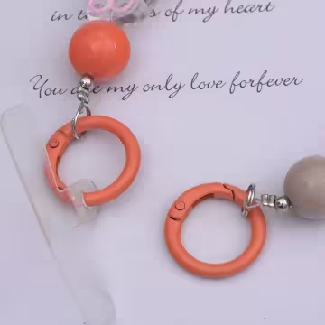 彩虹花朵×手機腕帶掛繩