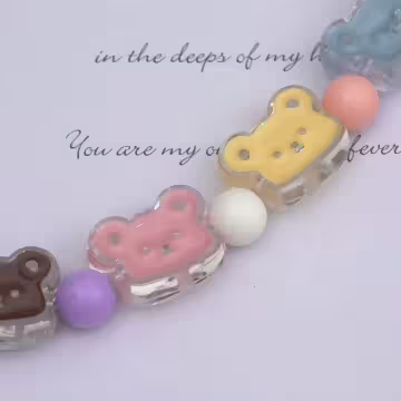 可愛熊熊×手機腕帶掛繩