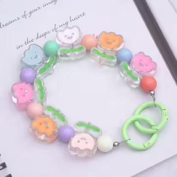 微笑小花×手機腕帶掛繩