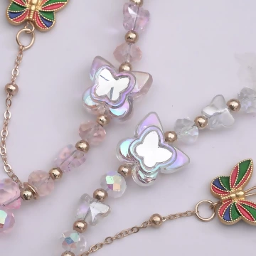 彩蝶水晶串珠×手機腕帶掛繩×透明.avif