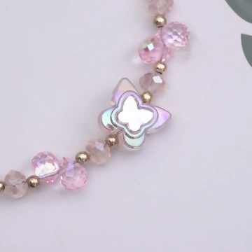 彩蝶水晶串珠×手機腕帶掛繩×透明.avif