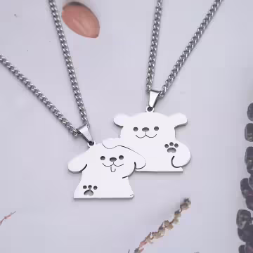 316鋼飾×汪汪我罩的×姐妹閨蜜情侶項鍊組