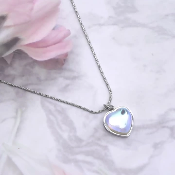 316鋼飾×月光愛心×鎖骨項鍊×銀色.avif