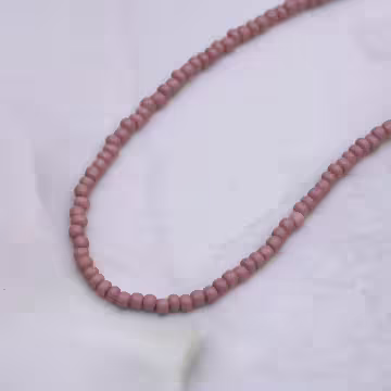 雙層小串珠珠×鎖骨項鍊×朱紅