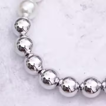 大愛心銀白金屬×手機腕帶掛繩