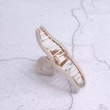 流線壓克力炫彩紋×鯊魚夾