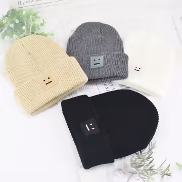 笑臉 ‧_‧×毛帽×灰色