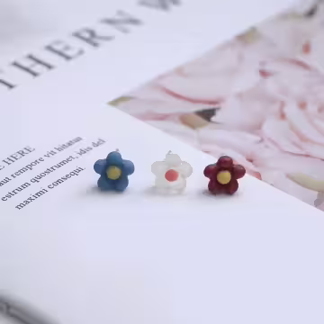 布偶兔兔小花×單邊六套件耳環組