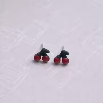 櫻桃小熊×三套件耳環組