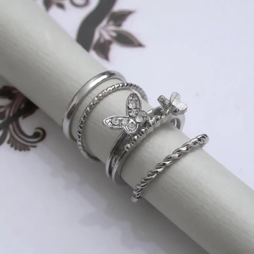化蝶銀色×四套件戒指組.avif