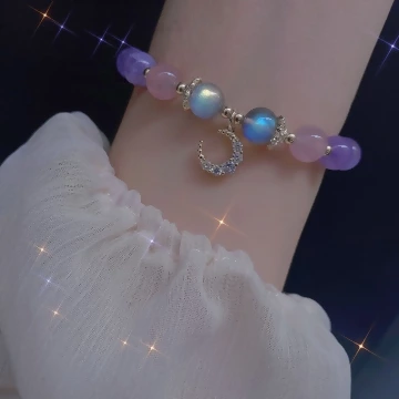 琉璃四葉草晶珠×調節手鍊×共二色.avif