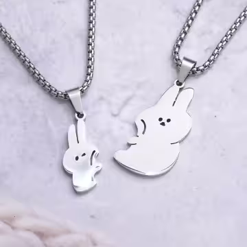 316鋼飾×兔gether×姐妹閨蜜情侶項鍊組