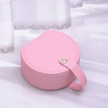 半月形皮革×小手提飾品盒×桃紅.avif