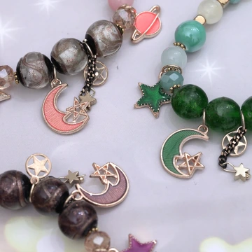 星月歡樂星球×固定式串珠手鍊×共三色.avif