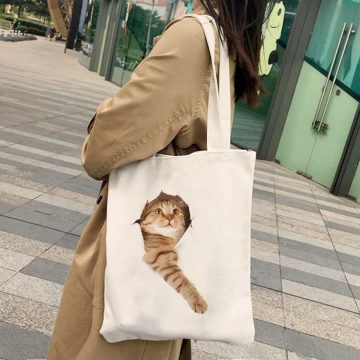 仿真貓咪帆布×肩背包×橘貓伸一手.avif