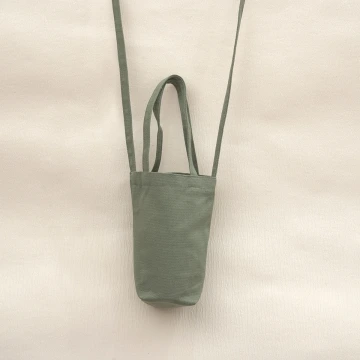 素面帆布水杯袋×手提兩用×斜背袋×草綠.avif