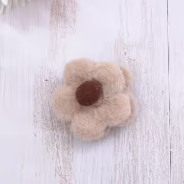 小花朵絨毛×鯊魚夾×共二色