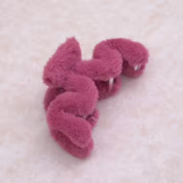 超大M字絨毛×鯊魚夾×共五色