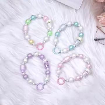 小熊寶貝奶瓶×手機腕帶掛繩×彩色