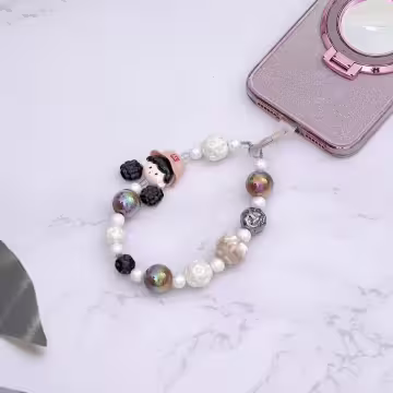 啦啦隊女孩的點心時間×手機腕帶掛繩×棕咖