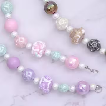 啦啦隊女孩的點心時間×手機腕帶掛繩×紫色