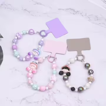 啦啦隊女孩的點心時間×手機腕帶掛繩×紫色