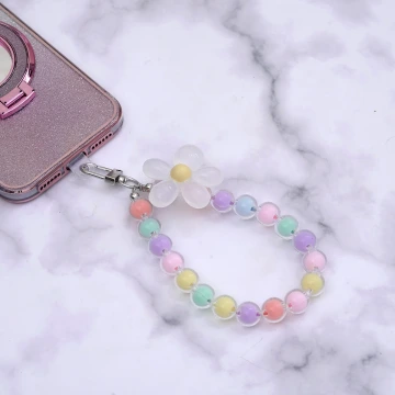 皺皺球撞色糖果×手機腕帶掛繩×綠色.avif