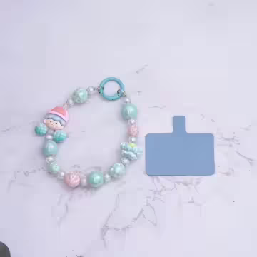 啦啦隊女孩的點心時間×手機腕帶掛繩×藍色