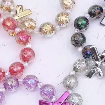 輕奢水晶球蝴蝶結×手機腕帶掛繩×紫色