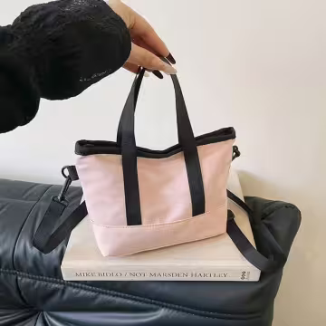 休閒托特小包×斜背袋×粉紅