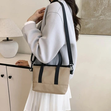 休閒托特小包×斜背袋×卡其.avif