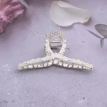 精緻細碎小珍珠×鯊魚夾