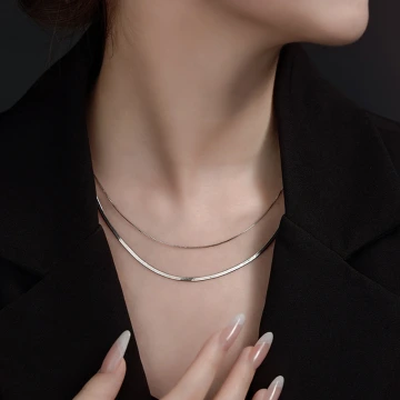 925銀飾×雙層細鍊蛇骨鍊×鎖骨項鍊.avif