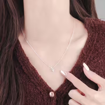 925銀飾×心鎖鑰匙×鎖骨項鍊