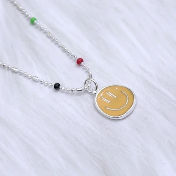 925銀飾×彩色笑臉×鎖骨項鍊×共四色.avif