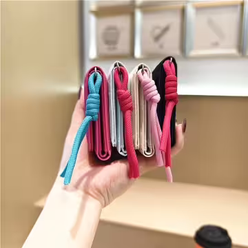 糖果甜心皺面皮革×三折短皮夾×米白