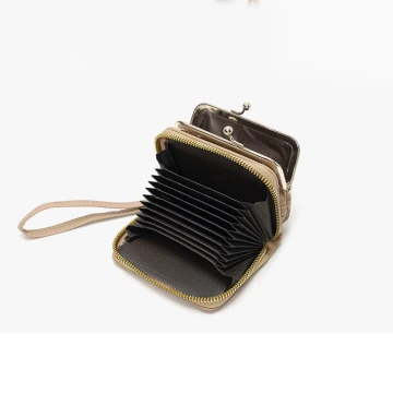 復古花園壓紋口金包×雙層可拆×風琴卡夾×黑色.avif