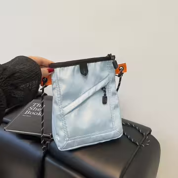 中性工裝小方包×斜背包×藍色