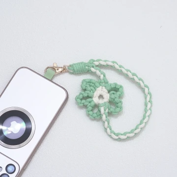 針織小花兒×手機腕帶掛繩×淺綠.avif