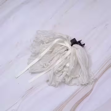 垂墜感薄紗蕾絲珍珠×蝴蝶結×抓夾×共二色