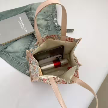 唯美小碎花×小手提袋×藍色