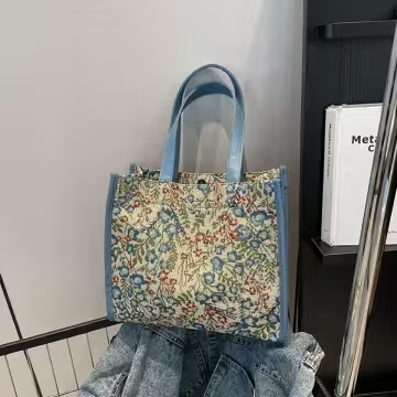 唯美小碎花×小手提袋×藍色