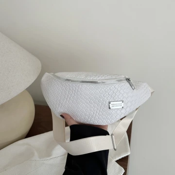 PU皮革編織×斜背腰包×白色.avif