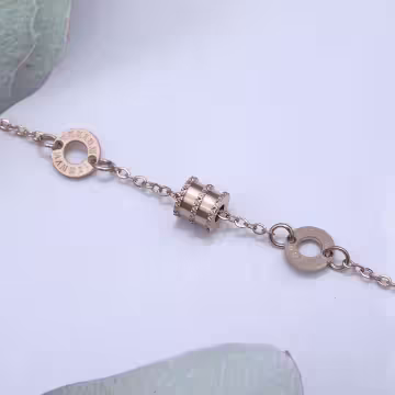 316鋼飾×羅馬數字小蠻腰 ×手鍊×玫瑰金