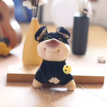 蜜蜂小黑狗×娃娃×掛件