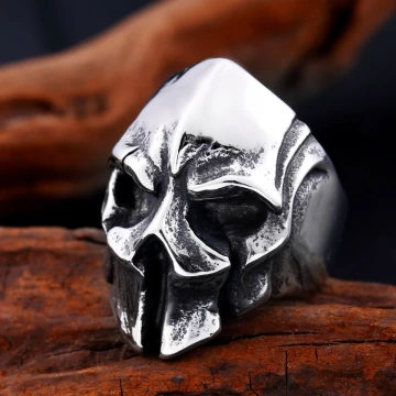 美式×復古×骷髏甲面×開口戒指.avif